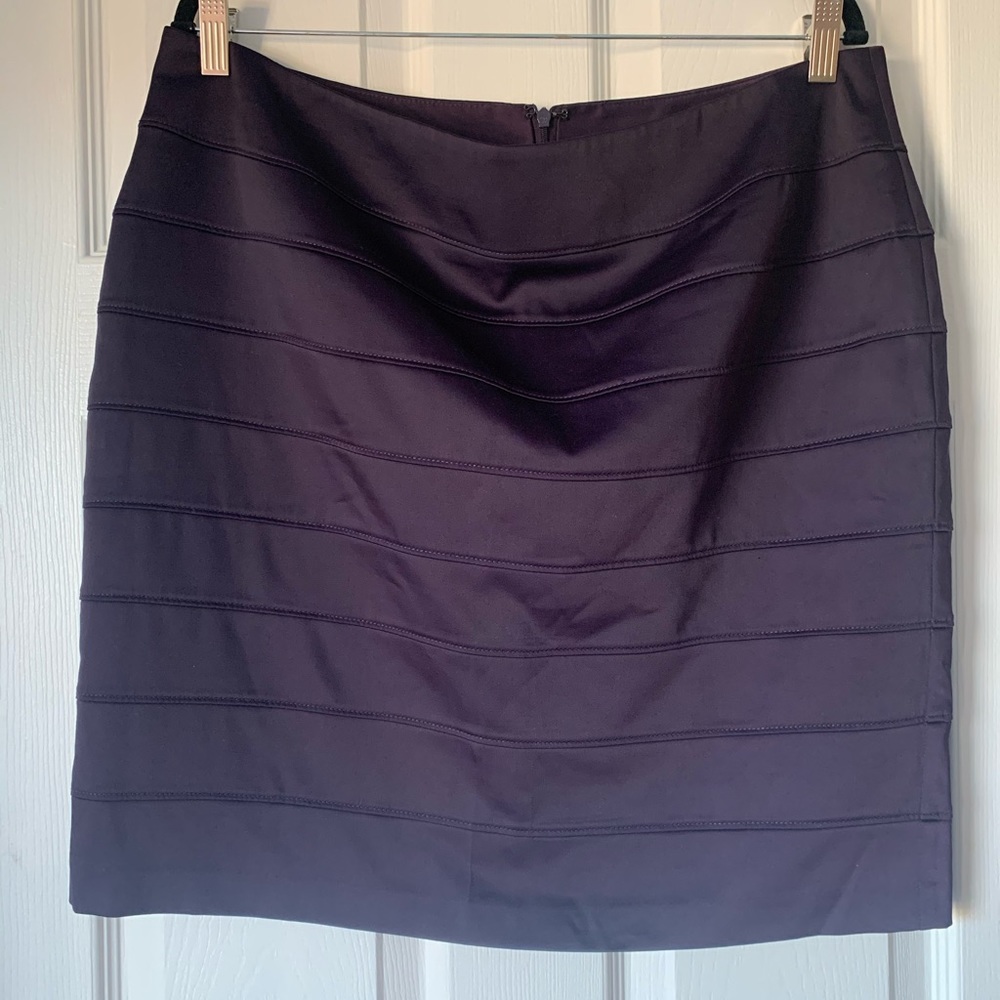 Apt 9 Purple Silk Mini Skirt